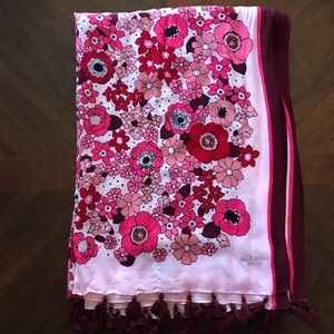 Pink floral Kate Spade scarf!